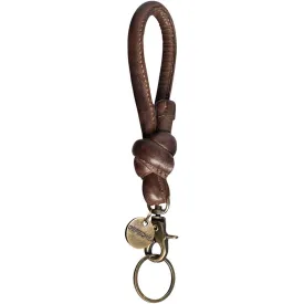 Small keyhanger in soft leather and metal / 14868 - Winter brown