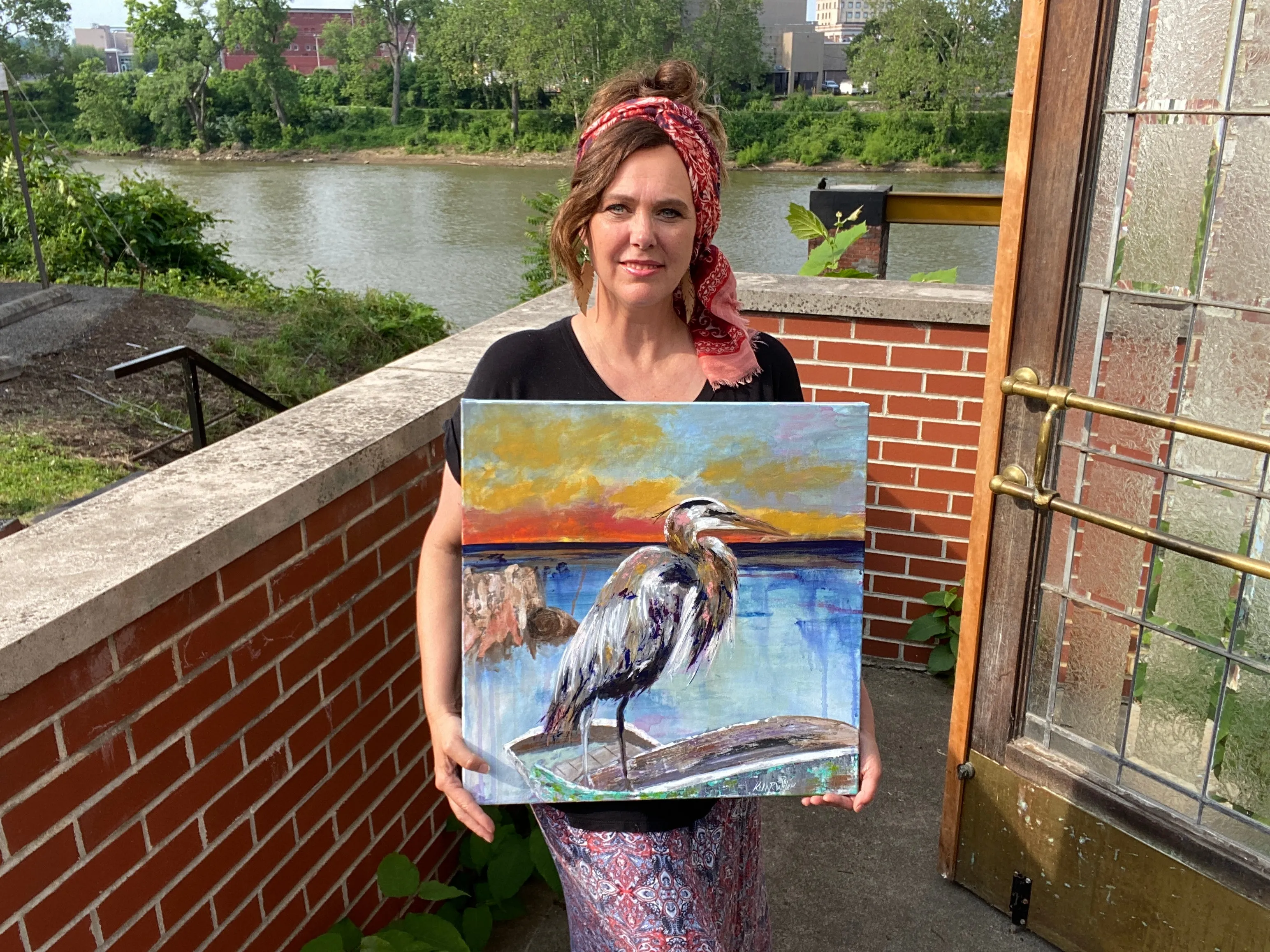 The Heron Original Art Giclee Print