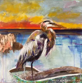 The Heron Original Art Giclee Print