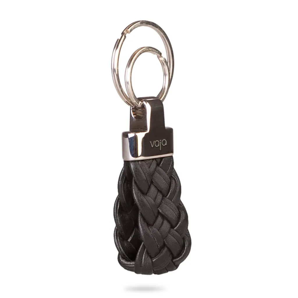 Trenzao leather key ring