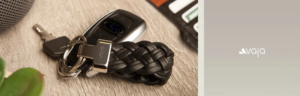 Trenzao leather key ring