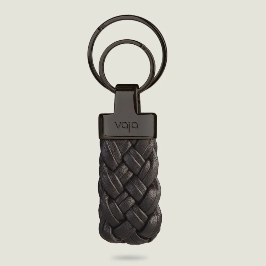 Trenzao leather key ring