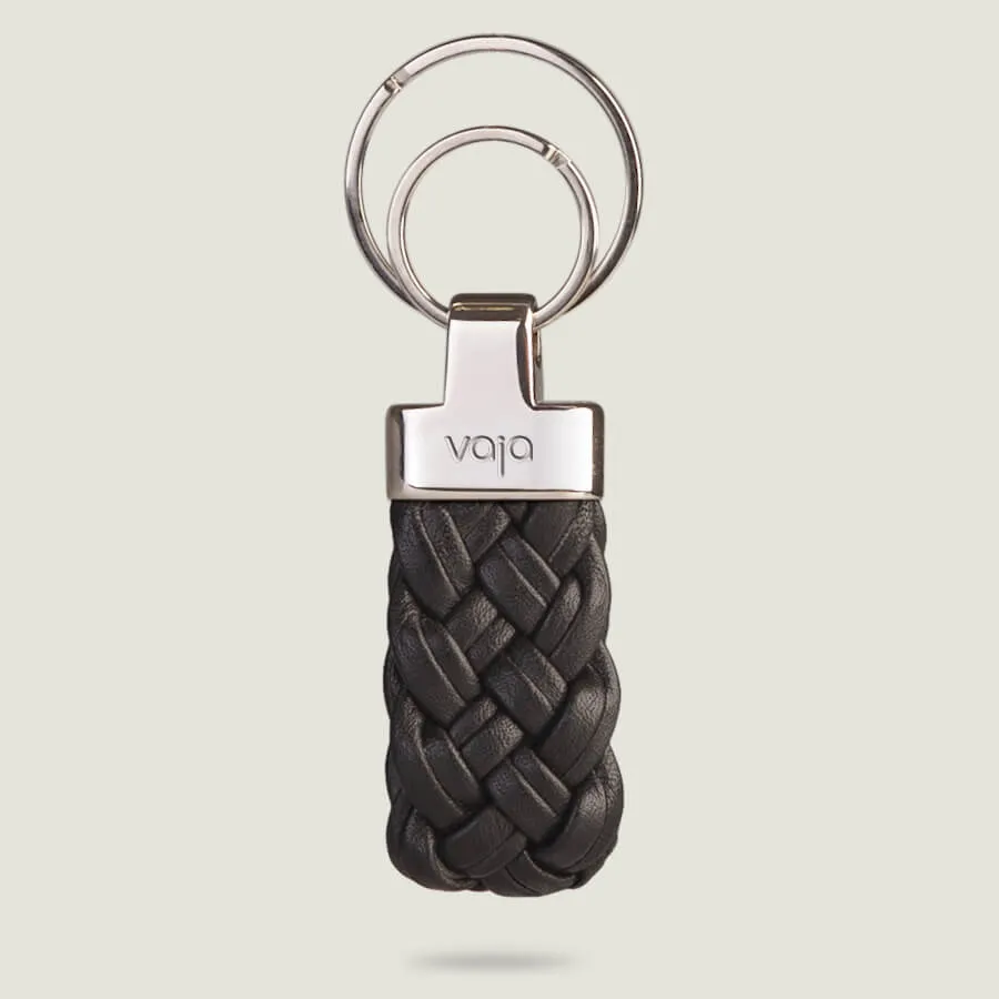 Trenzao leather key ring