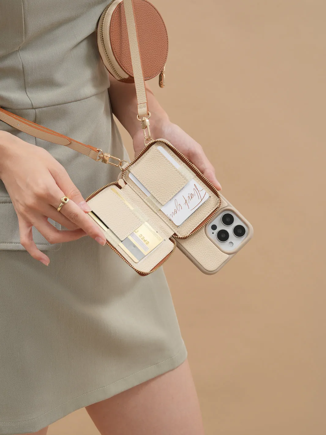 Vivid Kit- Crossbody Phone Case Round Pouch Set
