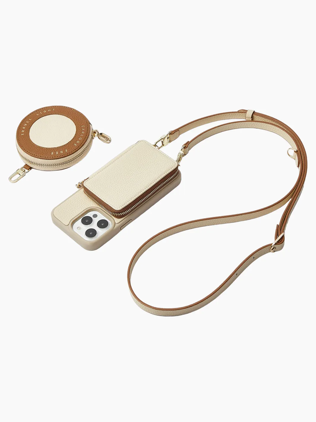 Vivid Kit- Crossbody Phone Case Round Pouch Set