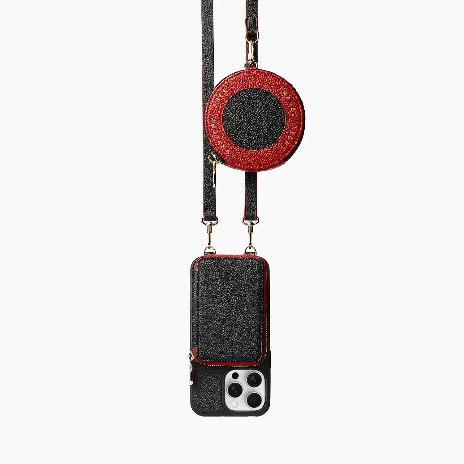 Vivid Kit- Crossbody Phone Case Round Pouch Set