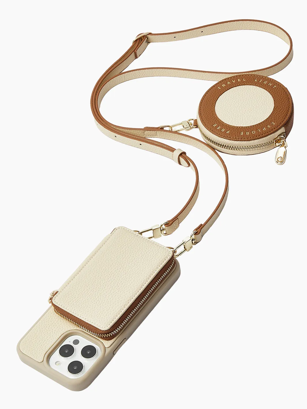 Vivid Kit- Crossbody Phone Case Round Pouch Set