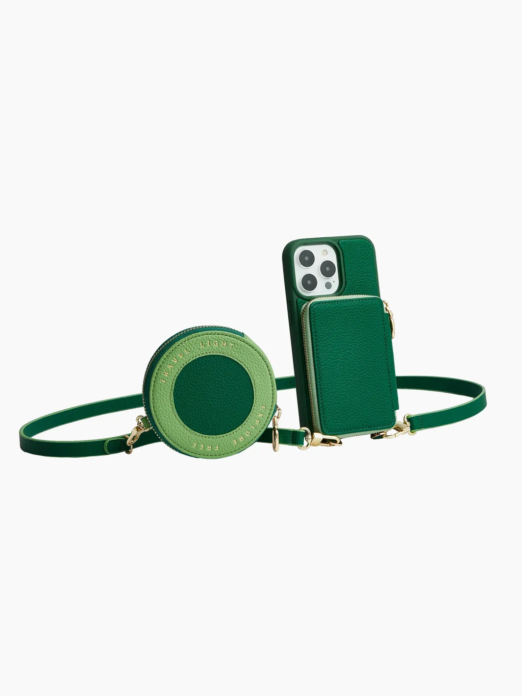 Vivid Kit- Crossbody Phone Case Round Pouch Set