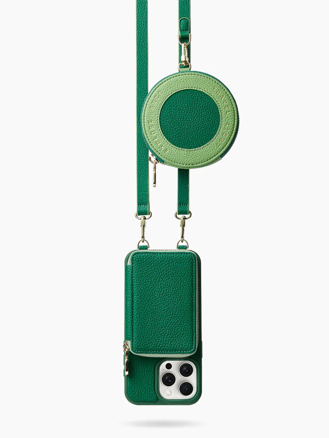 Vivid Kit- Crossbody Phone Case Round Pouch Set