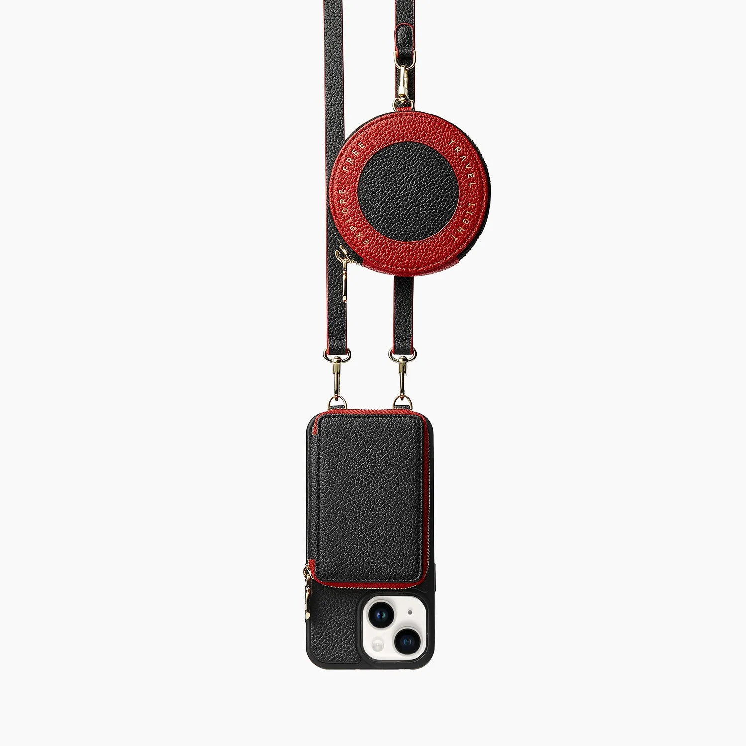 Vivid Kit- Crossbody Phone Case Round Pouch Set