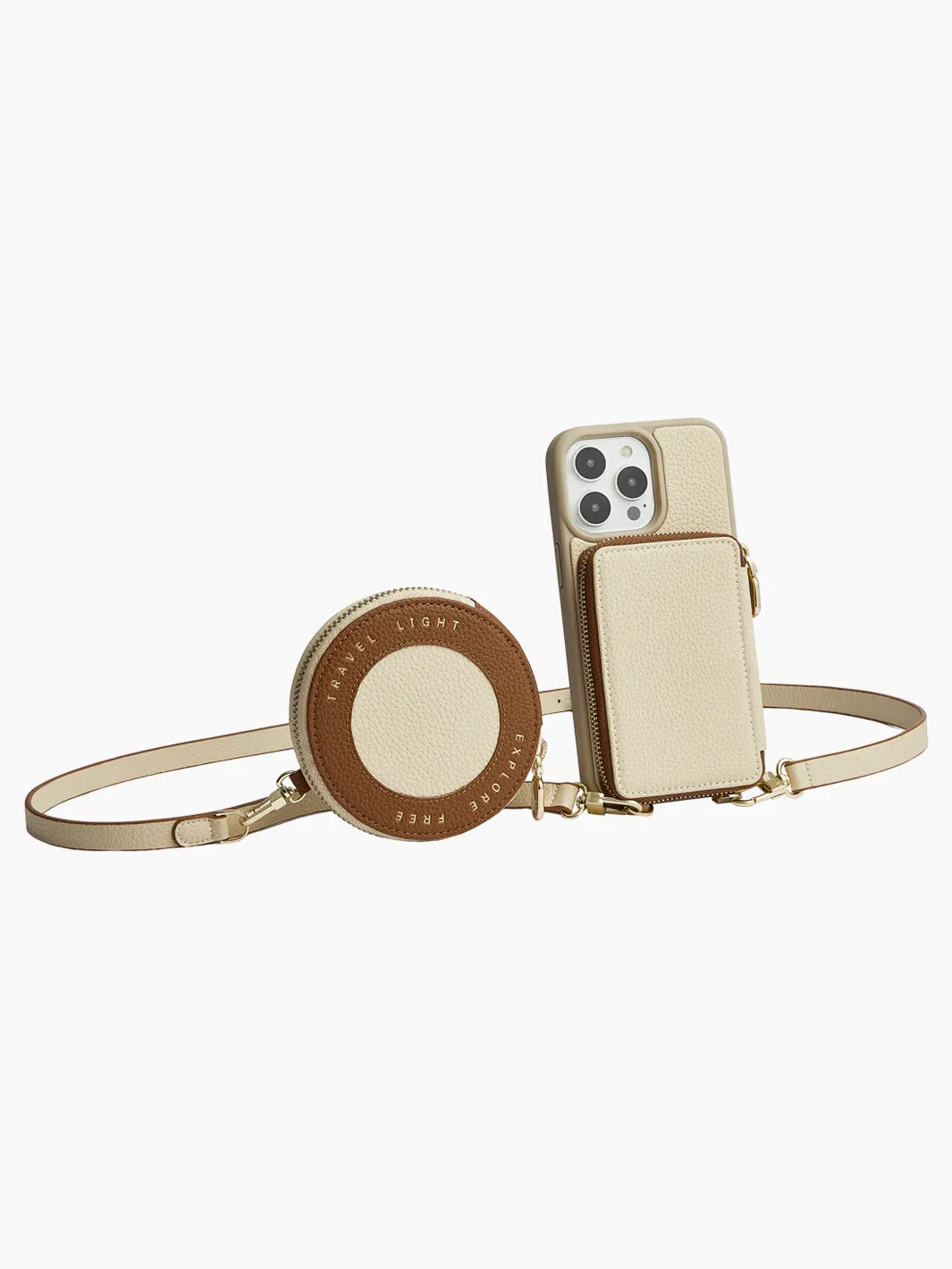Vivid Kit- Crossbody Phone Case Round Pouch Set