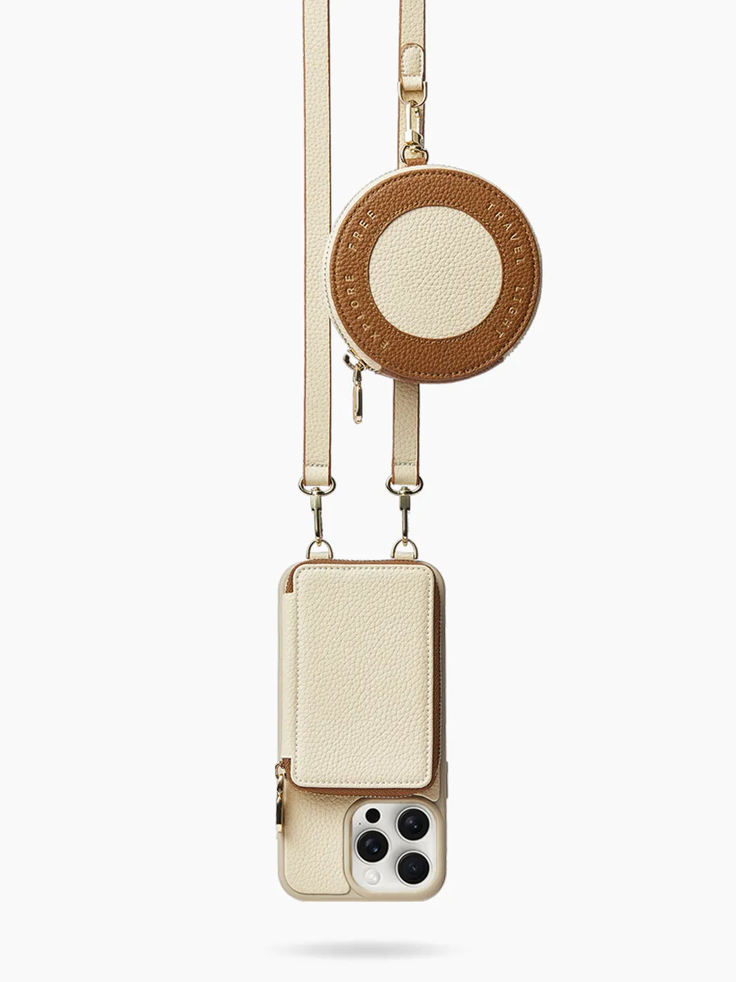 Vivid Kit- Crossbody Phone Case Round Pouch Set