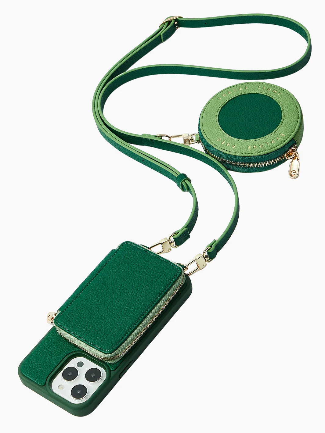 Vivid Kit- Crossbody Phone Case Round Pouch Set