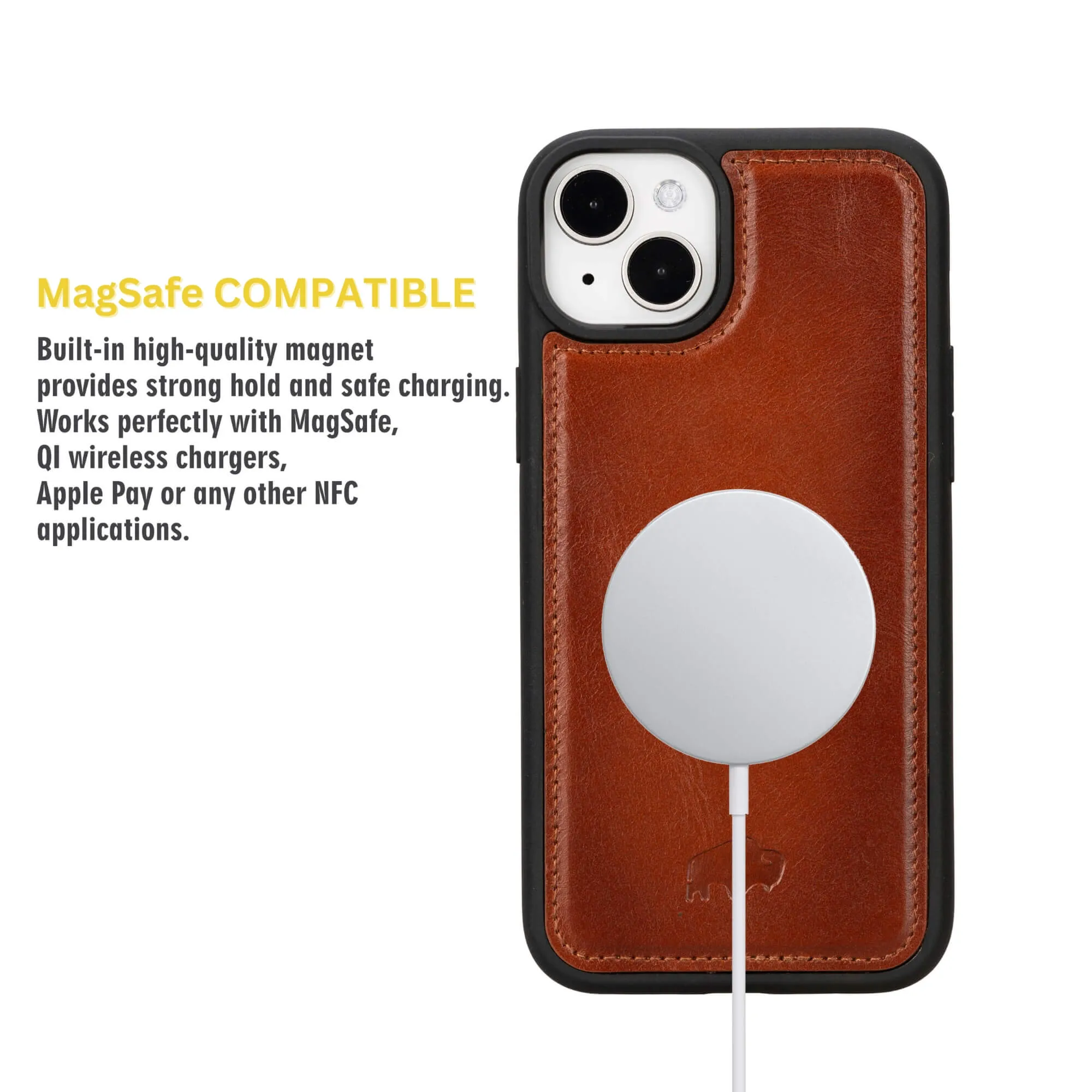 York iPhone 15 Plus Case, Burnished Tan
