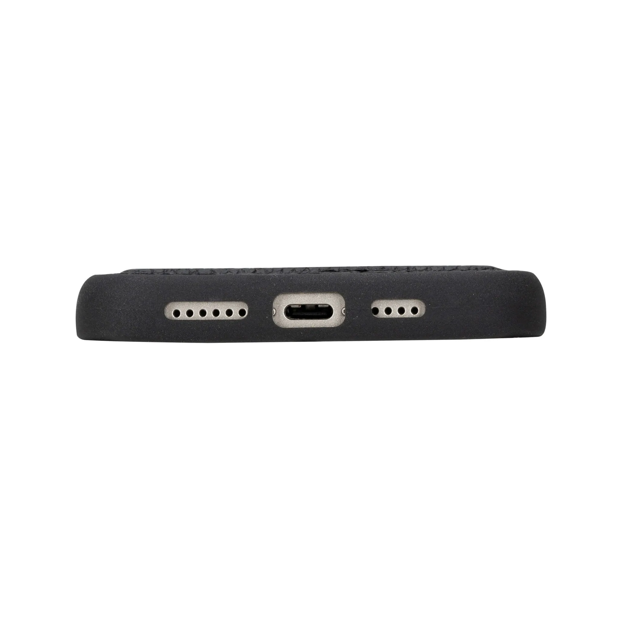 York iPhone 15 Plus Case, Pebble Black